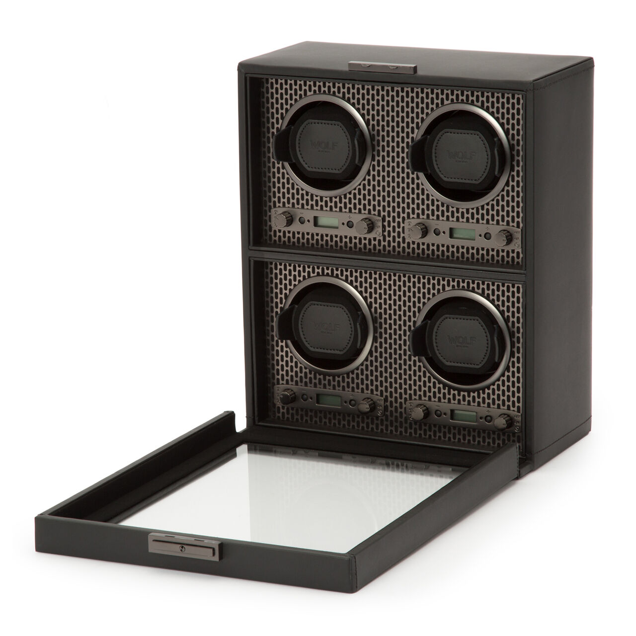 Axis Powder Coat Grey 4 Piece Watch Winder image number 1