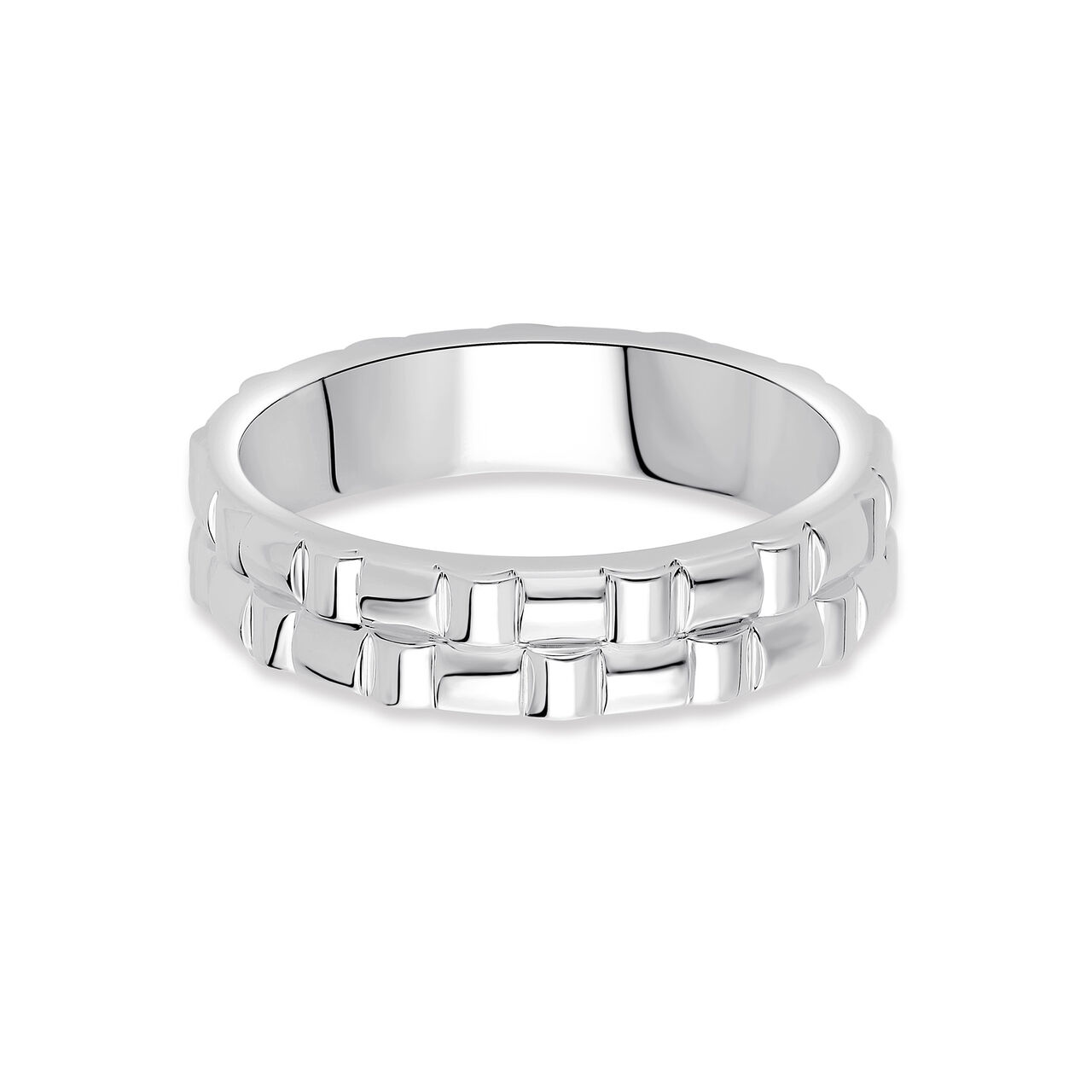 Birks Essentials Sterling Silver Men's Woven Ring image number 0