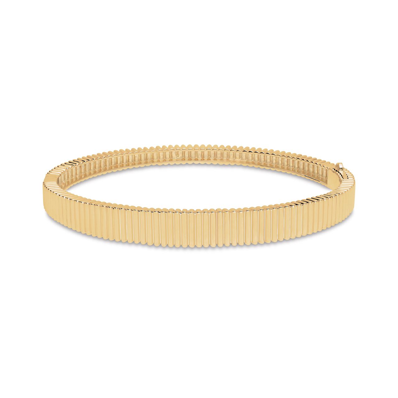 Birks Essentiels bracelet évasé plissé en or jaune, grand image number 0