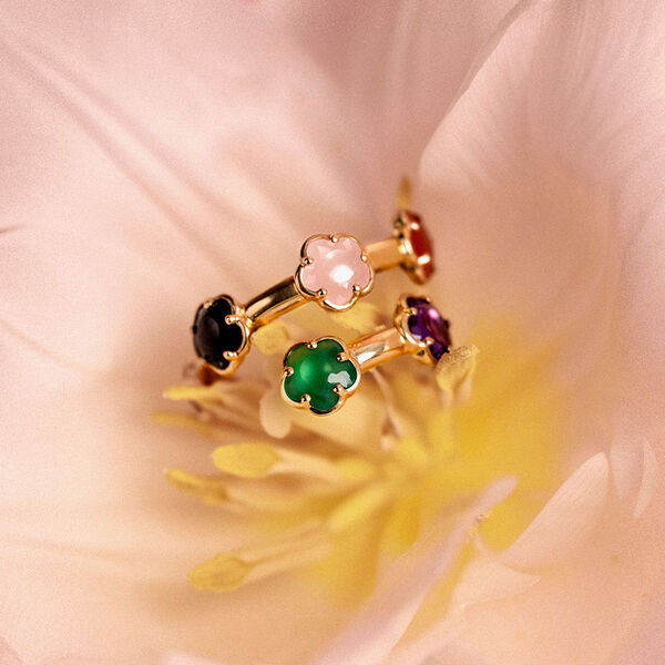 Figlia dei Fiori Rose Gold, Multi Stone Ring
