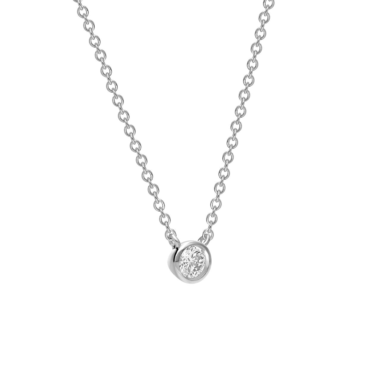 Birks Essentials Sterling Silver and Diamond Pendant image number 1