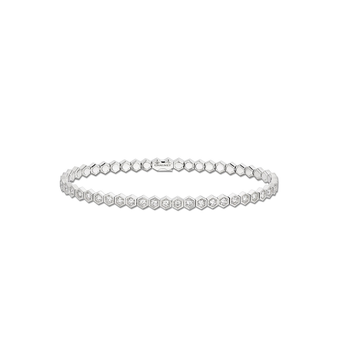 chaumet bee my love white gold diamond bracelet 84278 front image number 0