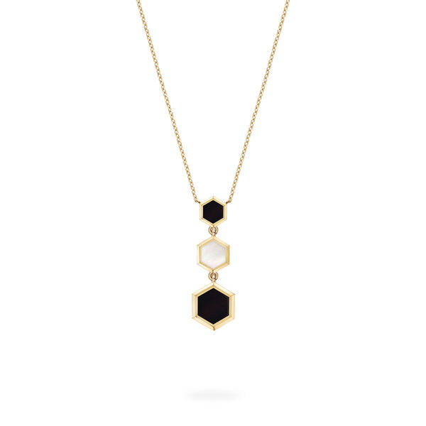 Pendentif nacre et onyx