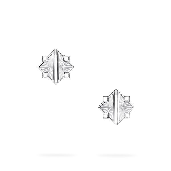 Guilloch&eacute; Sterling Silver Earrings