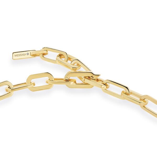 Collier Move Link en or jaune avec diamants