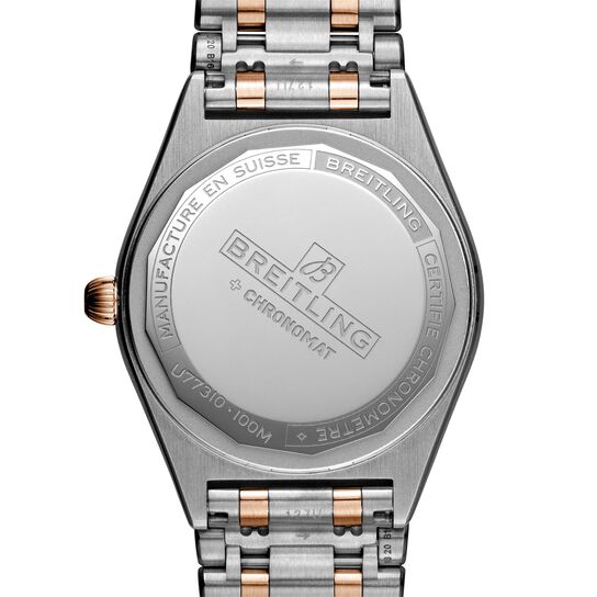 Chronomat Quartz 32 Steel & 18kt Rose Gold - White Diamonds image number 1