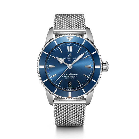 maison birks breitling superocean heritage b20 automatic 44 steel blue ab2030161c1a1 image number 0