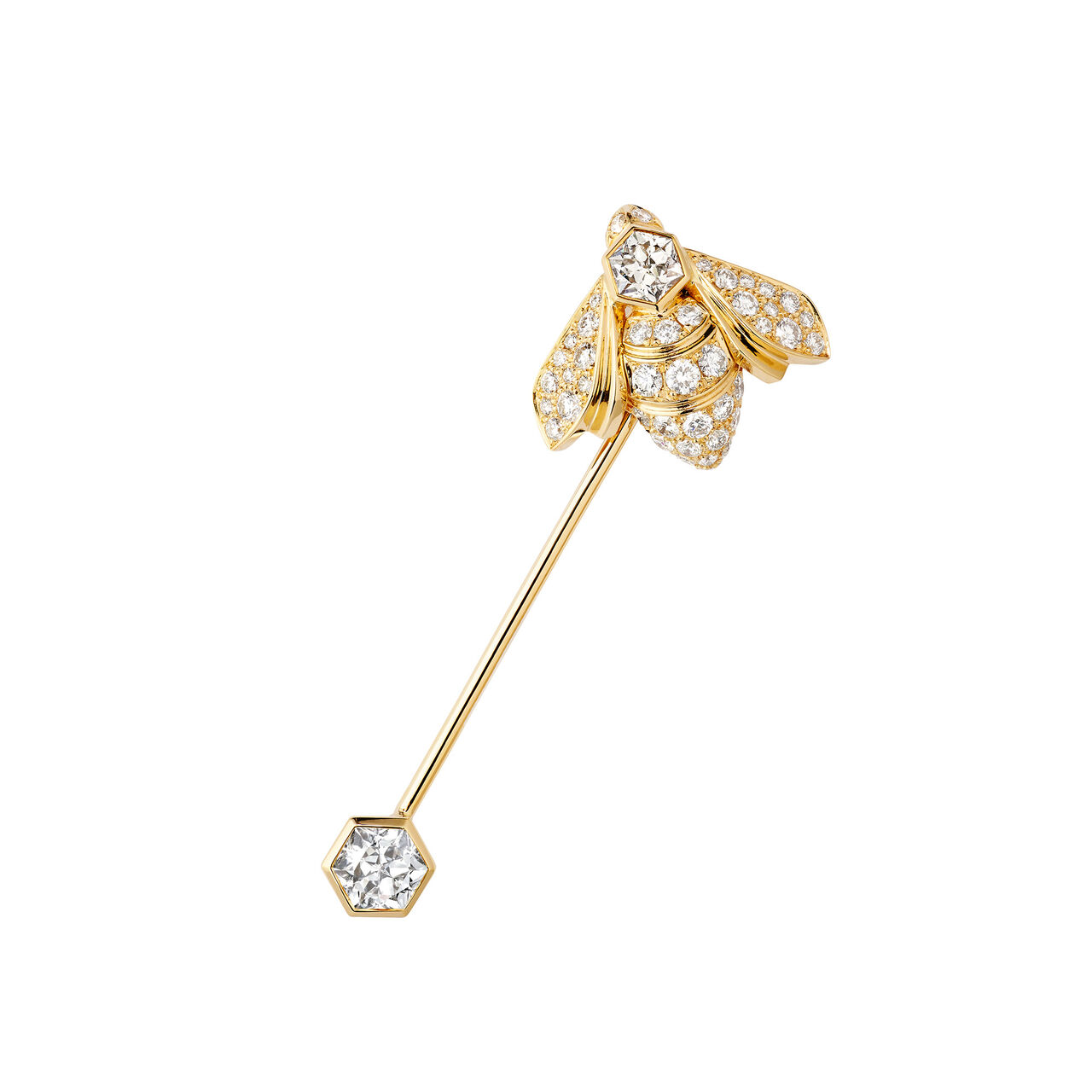 Chaumet Bee My Love yellow gold and diamond brooch image number 0