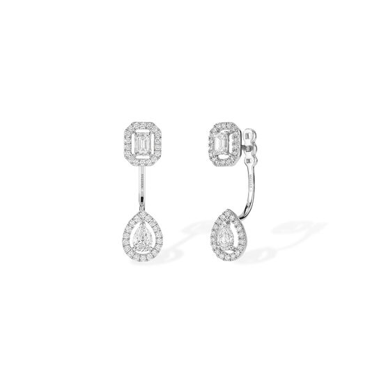 Messika My Twin Small White Gold and Diamond Pavé Drop Earrings 6504 WG image number 0