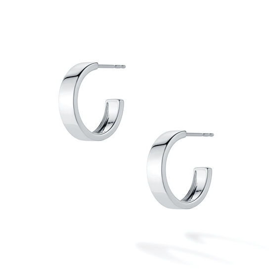 bijoux birks essentials 15mm bold sterling silver hoop earrings image number 1