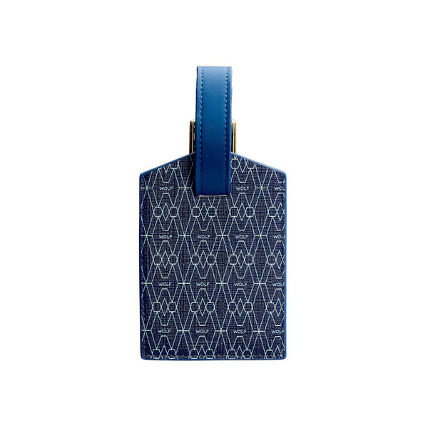 Étiquette à bagage Signature bleu