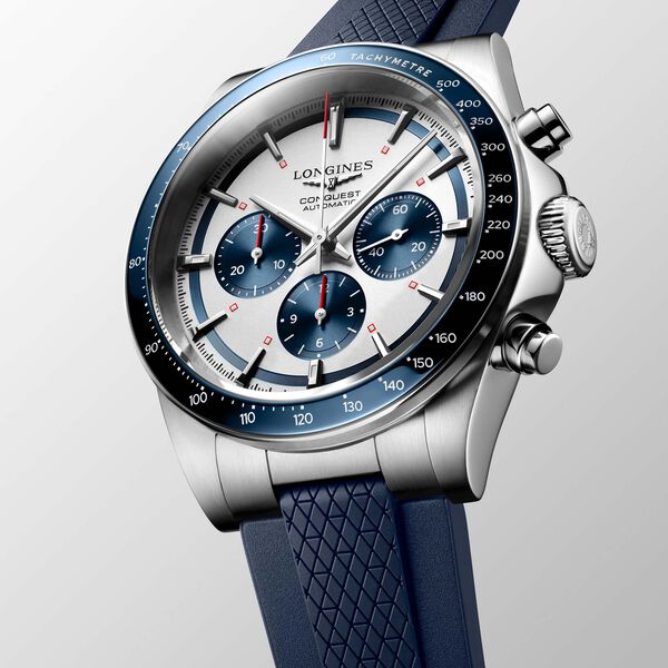 Conquest 42 mm chronographe automatique en acier inoxydable
