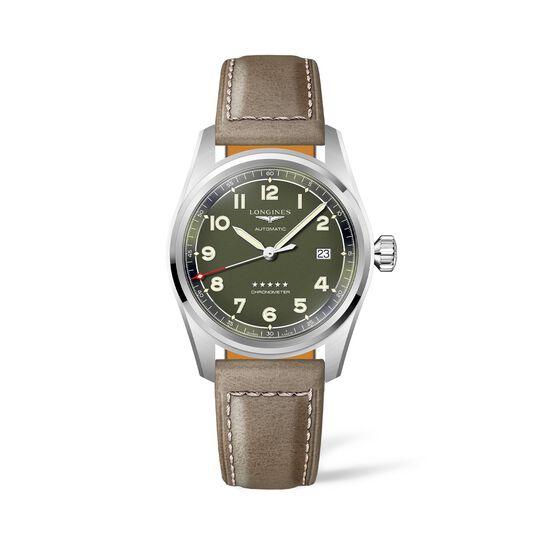 longines spirit automatic 40 mm steel l3.810.4.03.2 front image number 0