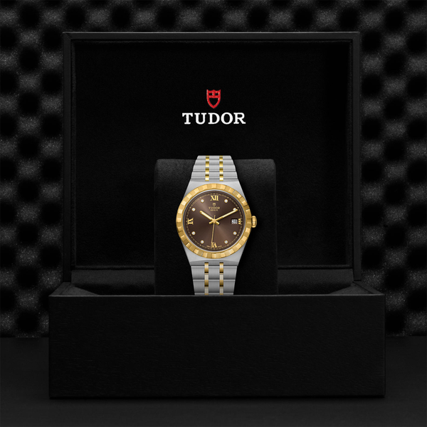 TUDOR Royal Automatic 38 mm Yellow Gold, Stainless Steel and Diamond