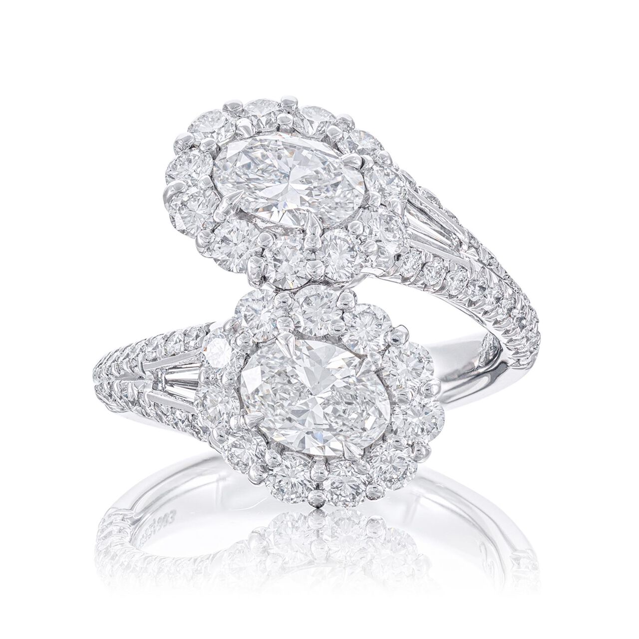 jb star twotogether diamond halo ring 5752 003 front image number 0