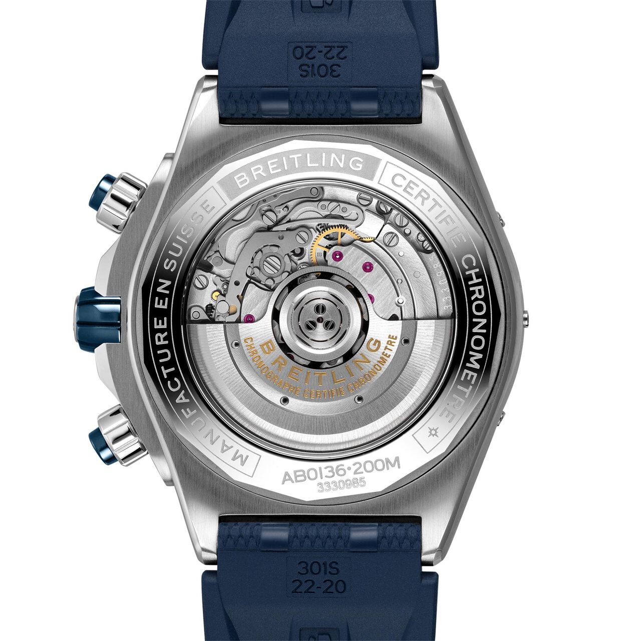 breitling-super-chronomat-b01-44-steel-blue-ab0136161c1s1-back image number 1