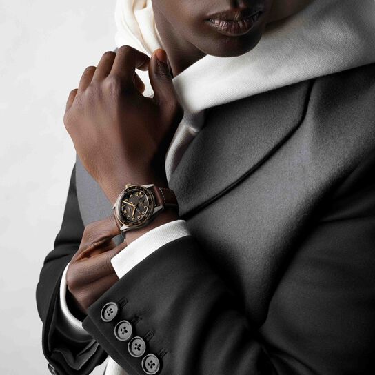 Longines Spirit Zulu Time Automatic GMT 39 mm Yellow Gold and Stainless Steel L3.802.5.53.2 Model Man image number 1