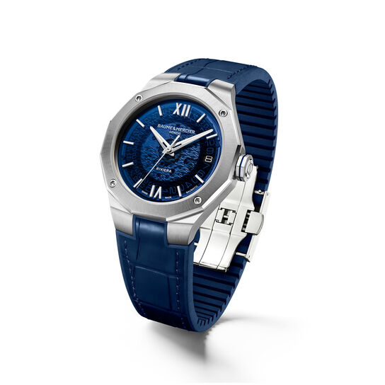 Baume & Mercier M0A10714 Riviera Automatic 39 mm Stainless Steel Side image number 2