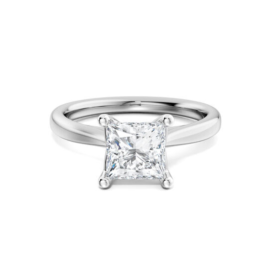 Birks 1879 Princess-Cut Solitaire Diamond Engagement Ring image number 0
