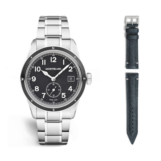 Montblanc 1858 0 Oxygen Automatic Small Seconds 38 mm Stainless Steel image number 5