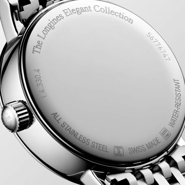 Elegant phase de lune quartz 30 mm en acier inoxydable