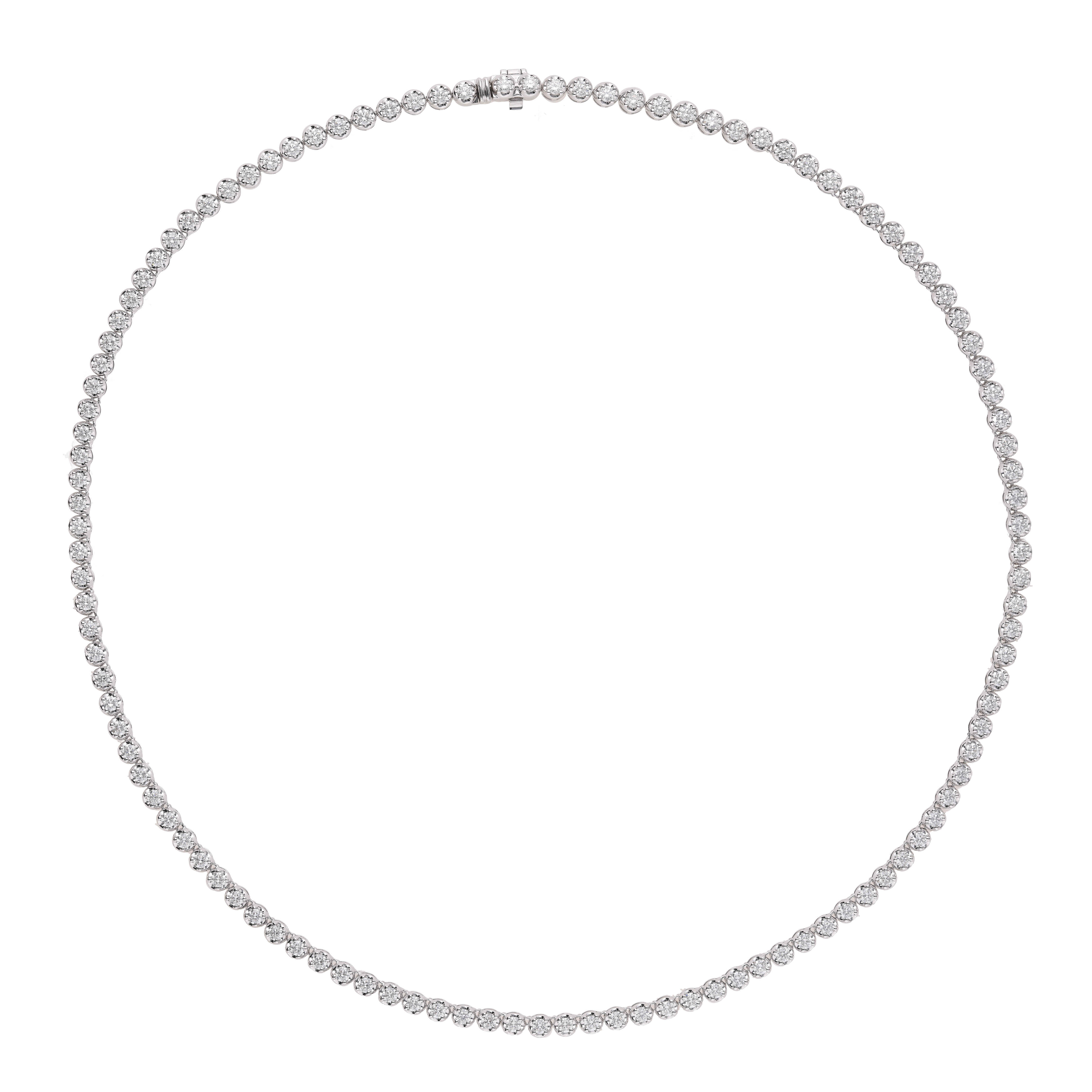 White Gold Diamond Necklace