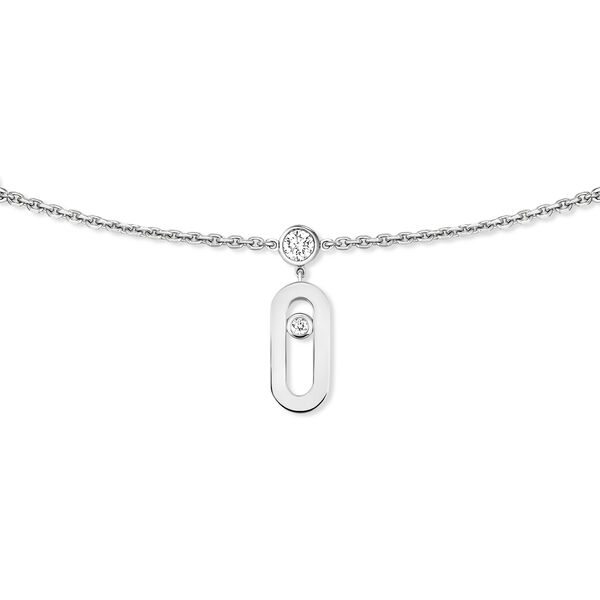 Move Uno White Gold and Diamond Chocker
