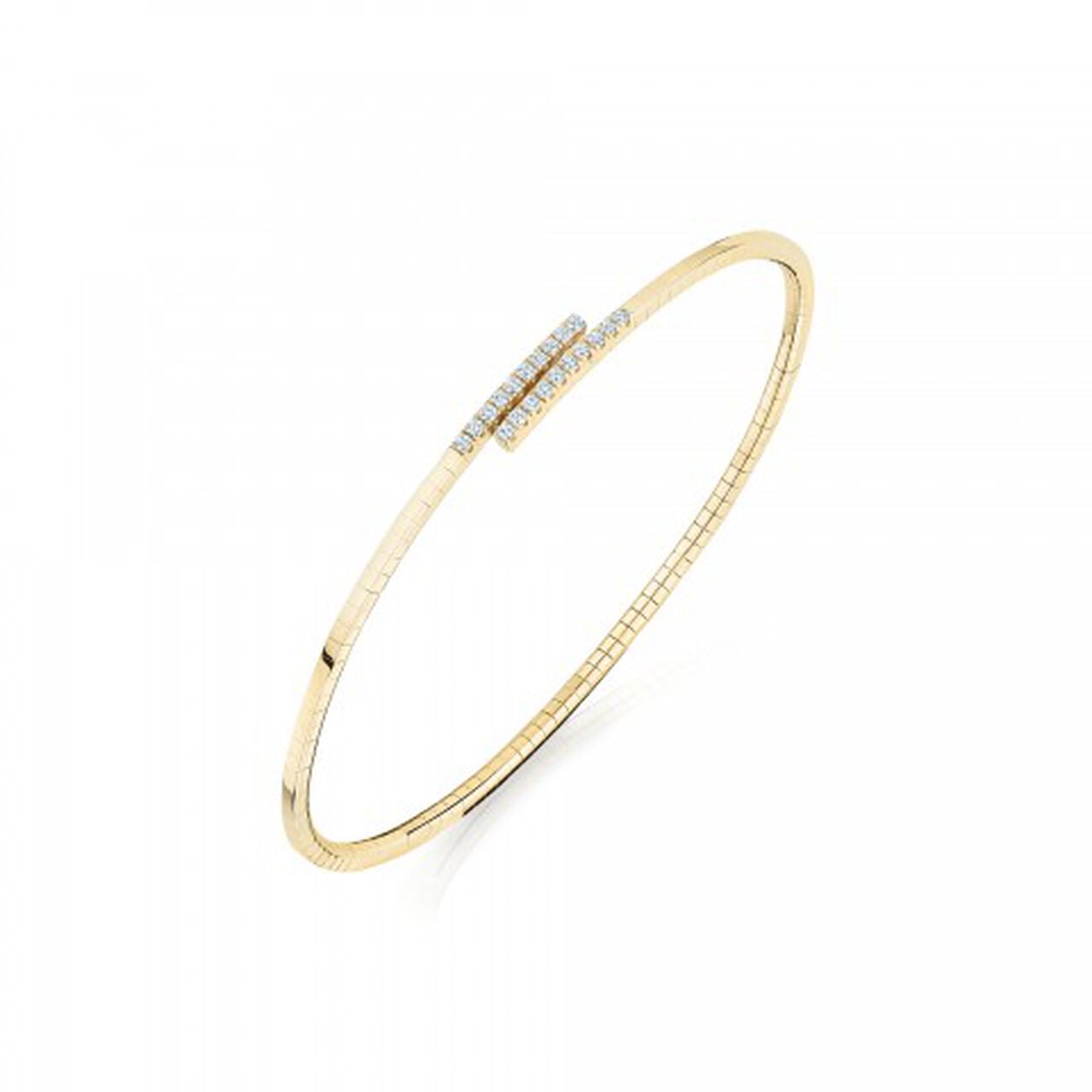 bijoux birks rosee du matin yellow gold flex wrap bracelet image number 0