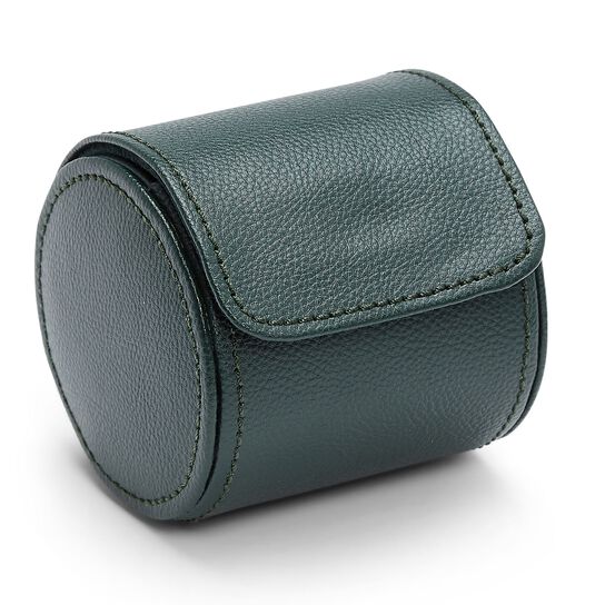 WOLF British Racing Green 1 Piece Watch Roll - Angle image number 1