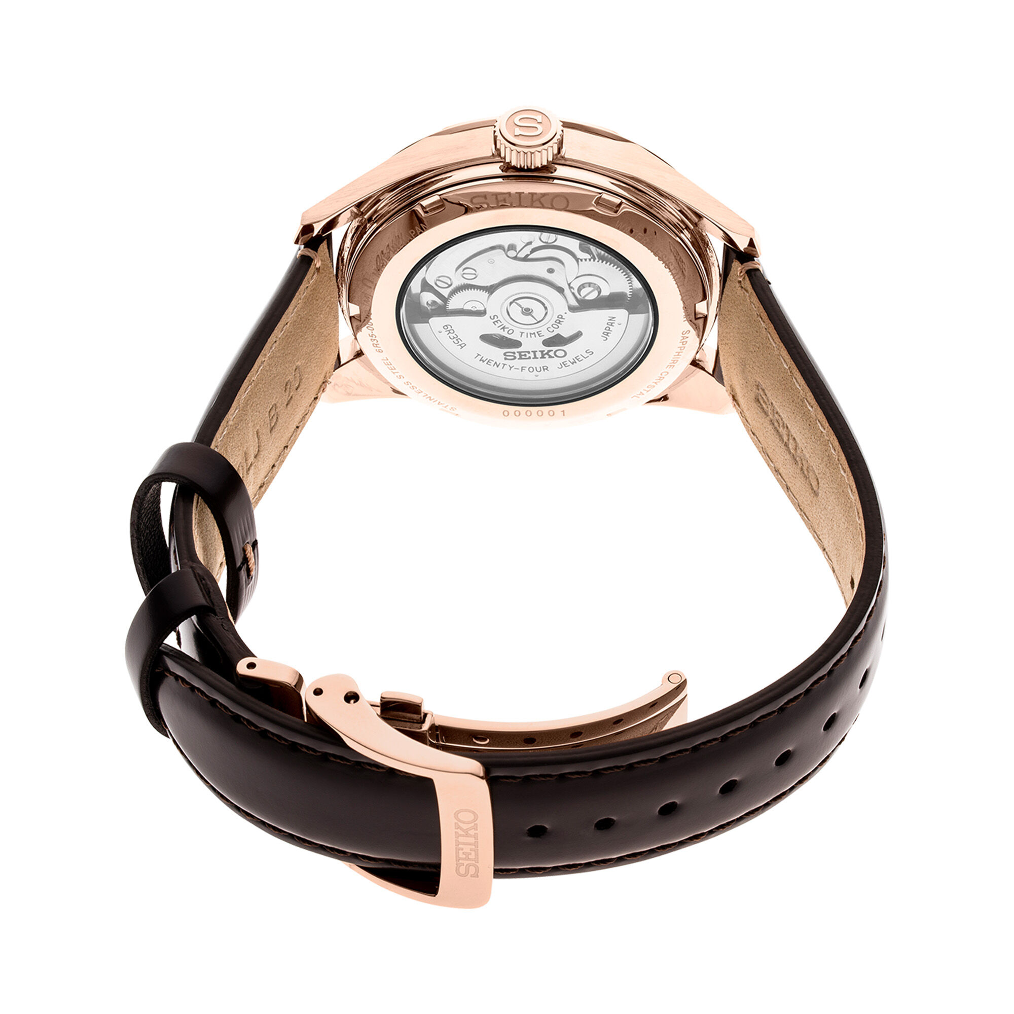 seiko presage automatic rose gold