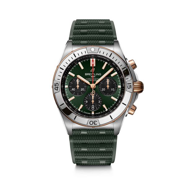 Chronomat B01 42 mm chronographe automatique en acier inoxydable et or rouge