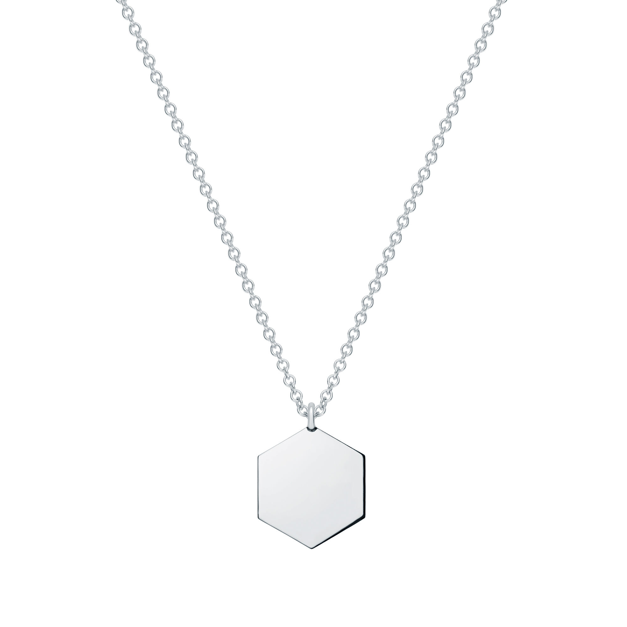 Engravable Silver Pendant Birks
