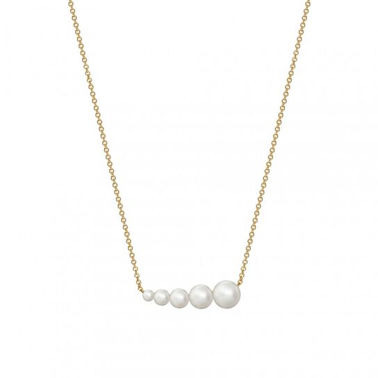 bijoux birks gold pearl collier a barre horizontale de perles d eau douce image number 0
