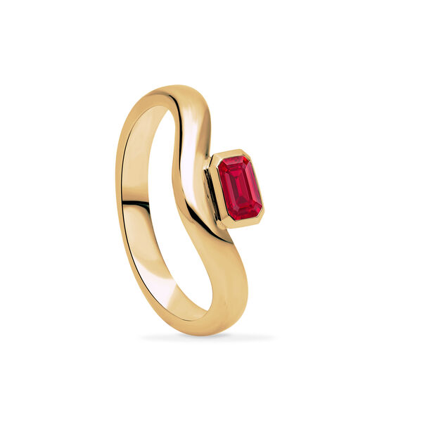 Yellow Gold Ruby Ring