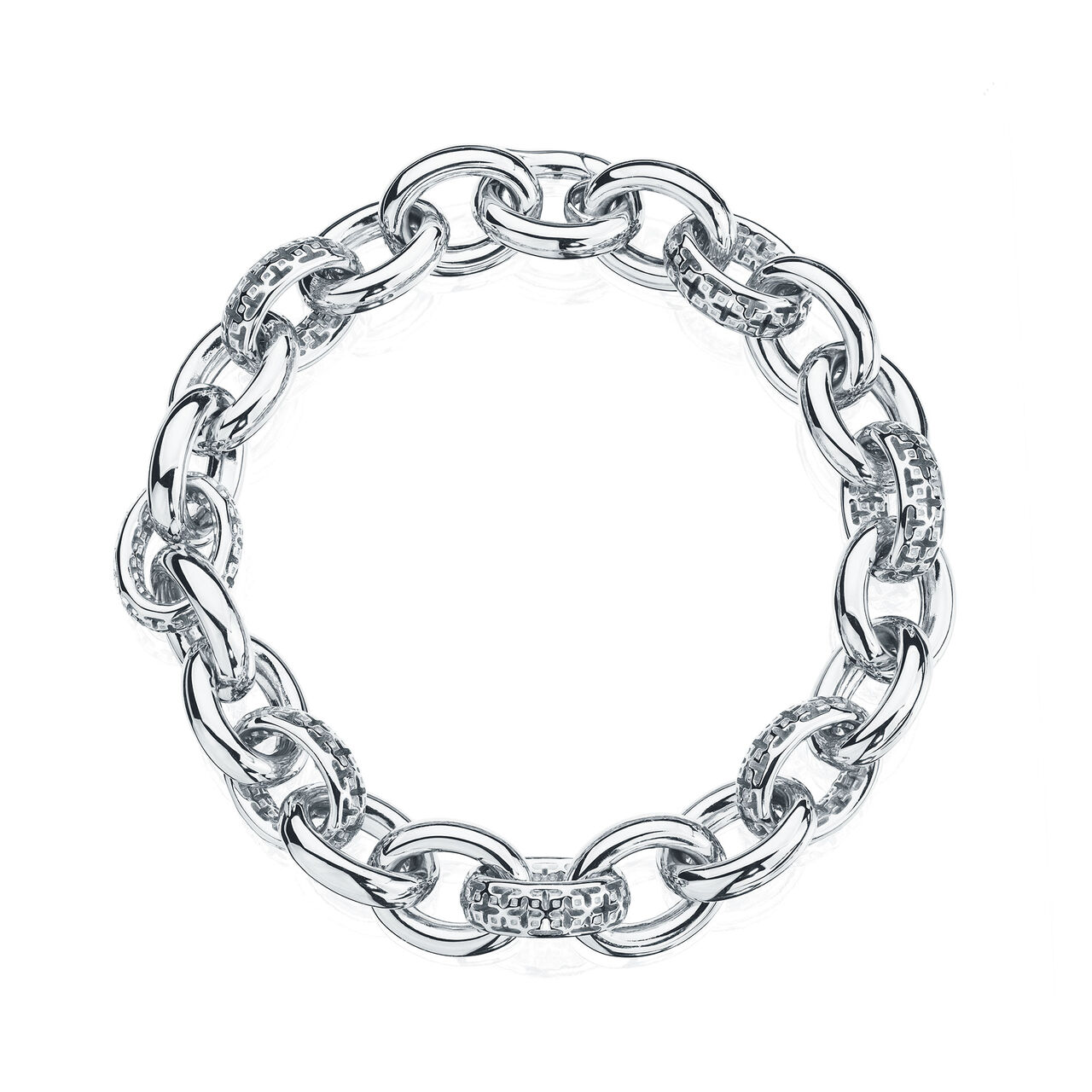 bijoux birks muse silver link bracelet image number 0
