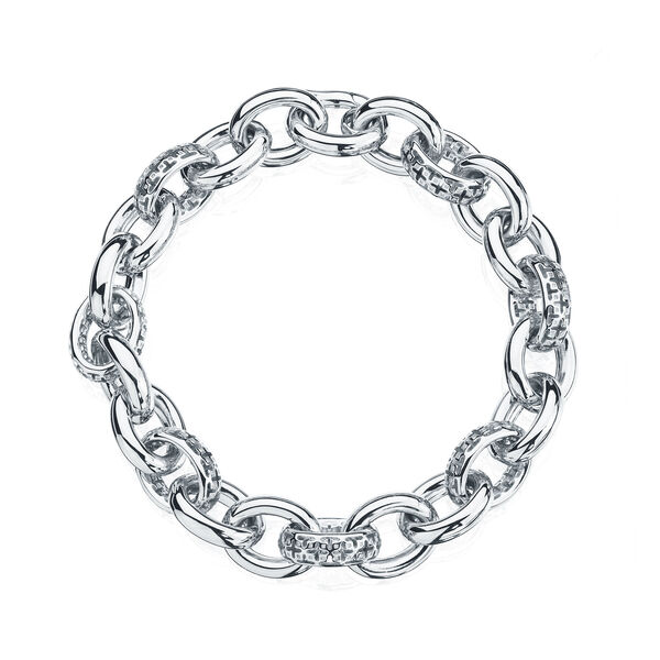Bracelet à mailles en argent
