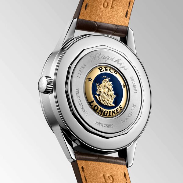 Flagship Heritage 38 mm phase de lune automatique en acier inoxydable