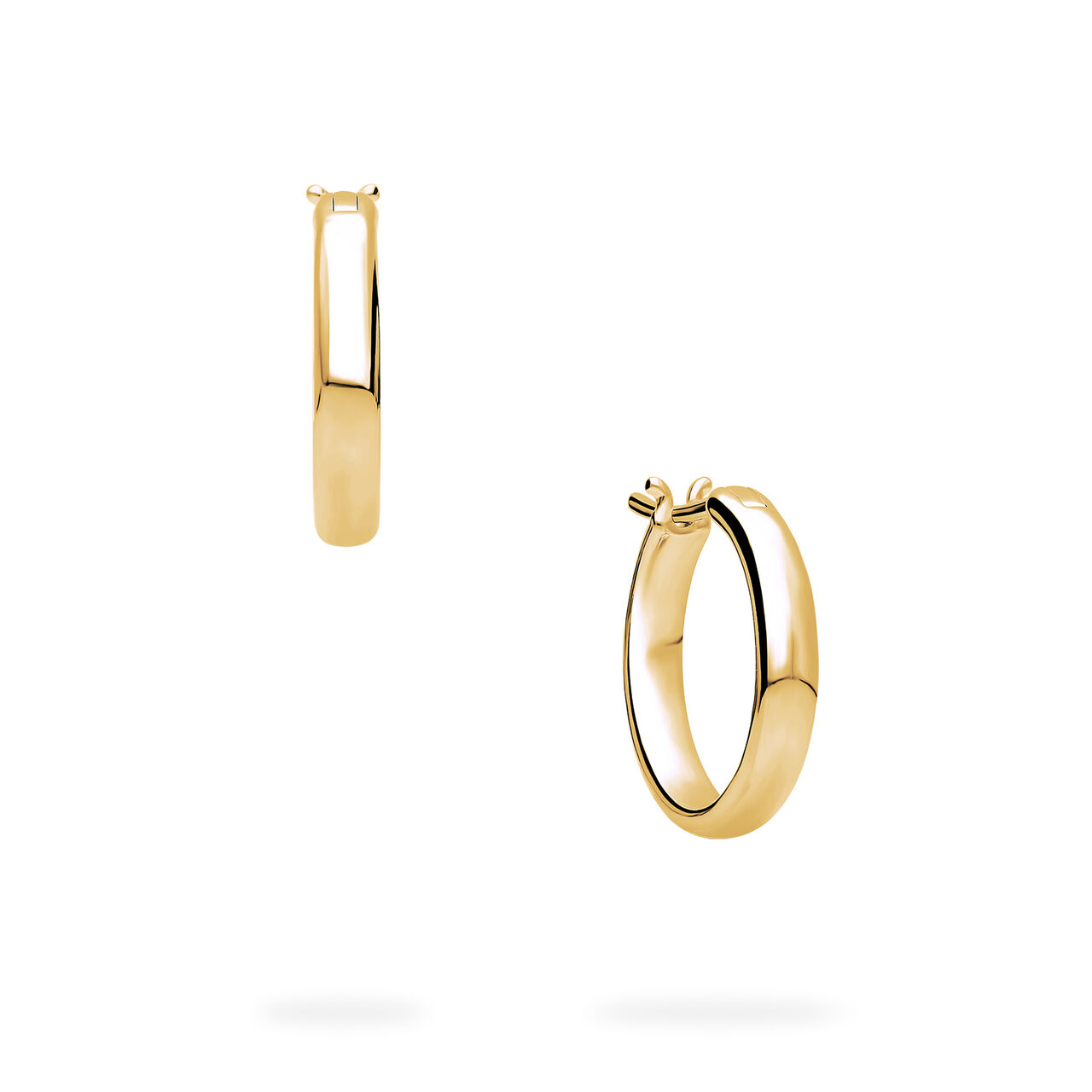Birks Essentials Yellow Gold Huggie Earrings image number 0
