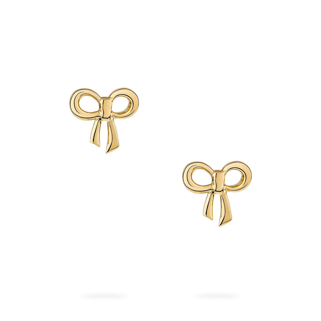 Birks Essentiels boucles d'oreilles en forme de n&oelig;ud en or jaune pour enfants image number 1