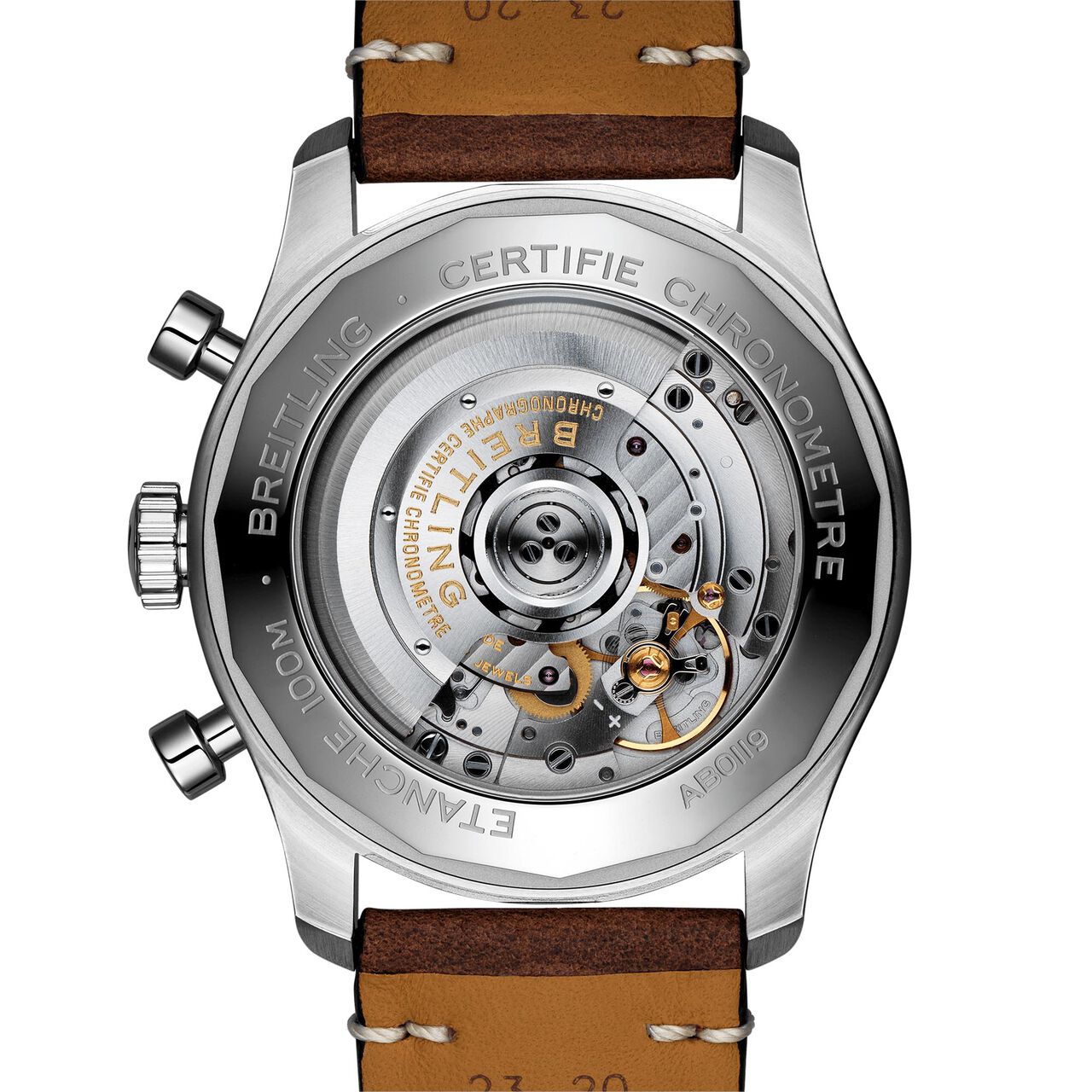 Aviator 8 B01 chronographe 43 Mosquito acier - noir boucle déployante image number 1