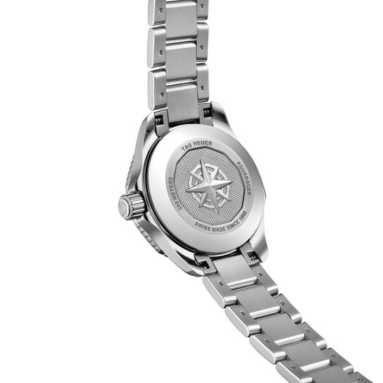 tag heuer aquaracer professional 200 automatic steel and diamond 30 mm back image number 2