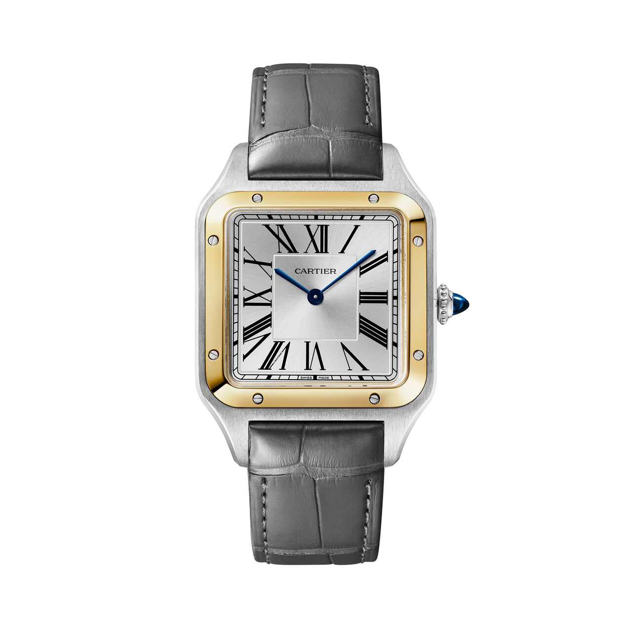 Cartier Santos-Dumont Large Quartz 43 X 31 mm Yellow Gold and Stainless Steel W2SA0046 front image number 0