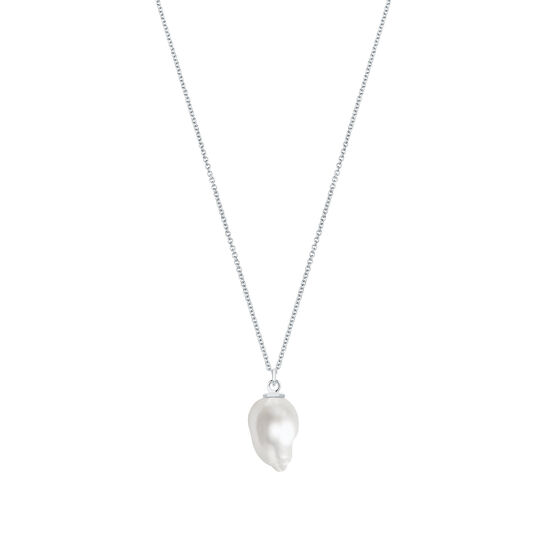 Birks Pearls Large Freshwater Baroque Pearl And Silver Pendant image number 0