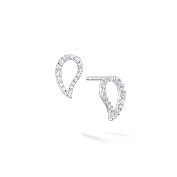 Boucles d'oreilles courtes en diamants, petite