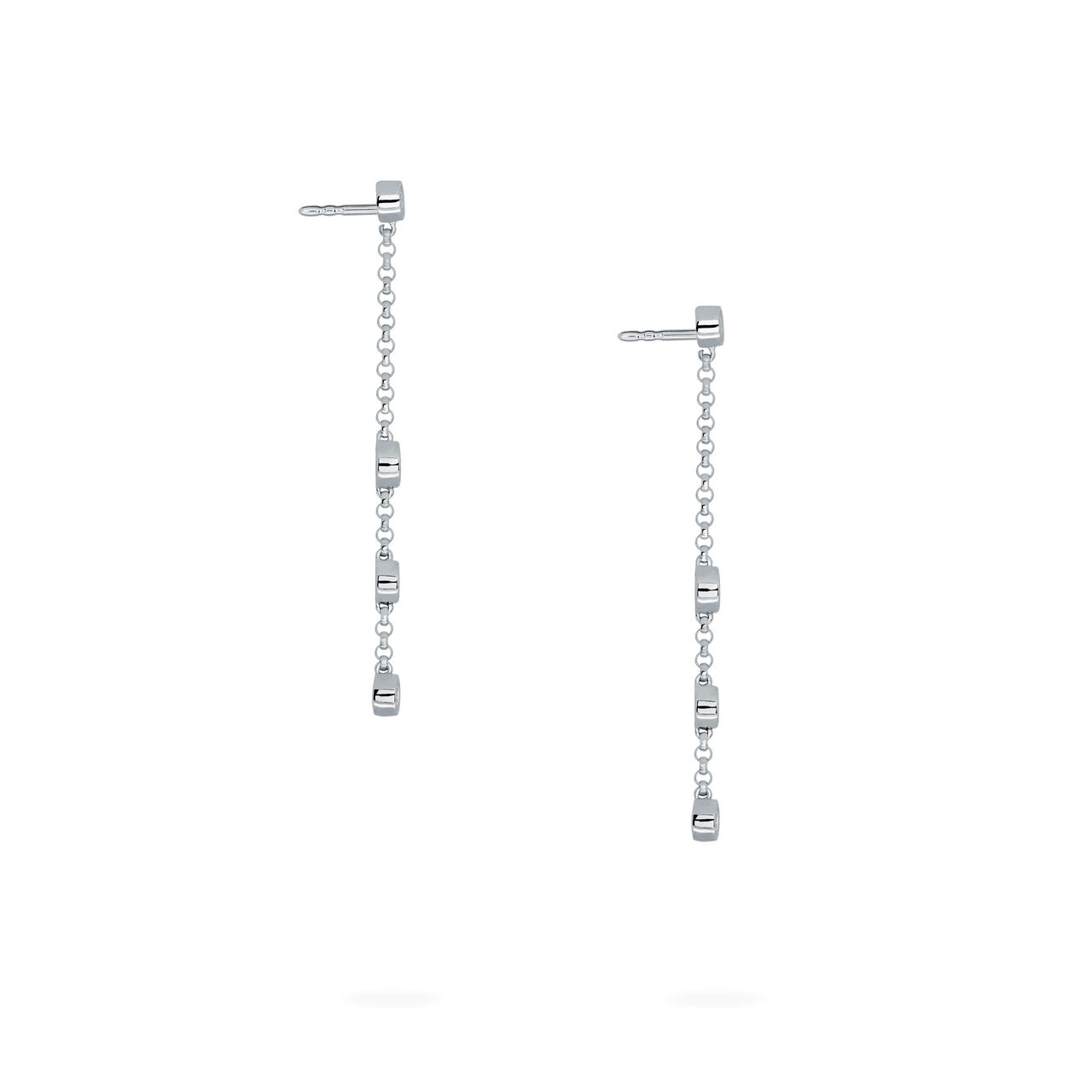 bijoux birks splash diamond long drop earrings image number 3
