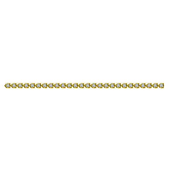 Yellow Gold and Diamond Tennis Bracelet image number 0