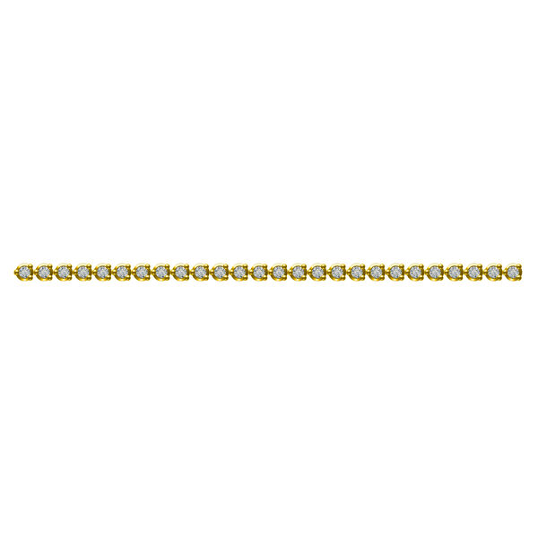 Bracelet tennis en or jaune et diamants