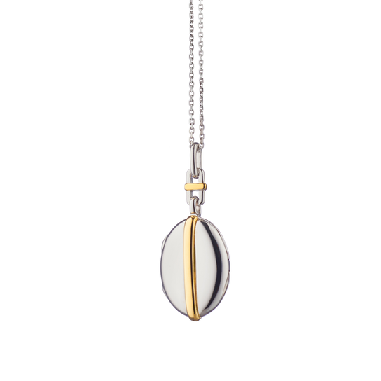 Monica Rich Kosann Locket Silver Yellow Gold TT-4708 image number 0
