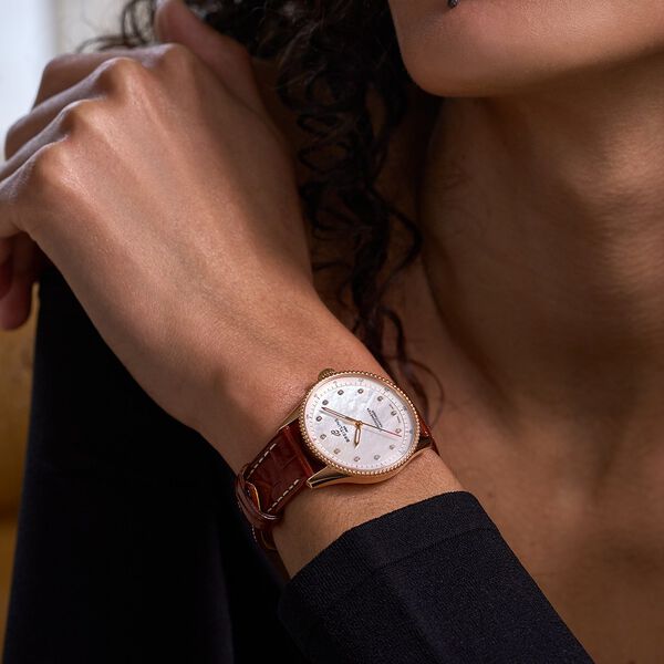 Navitimer Quartz 32 mm Red Gold and Diamond