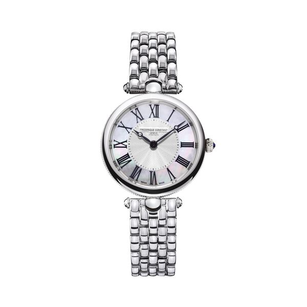 Classics Art Deco Round 30 mm quartz en acier inoxydable